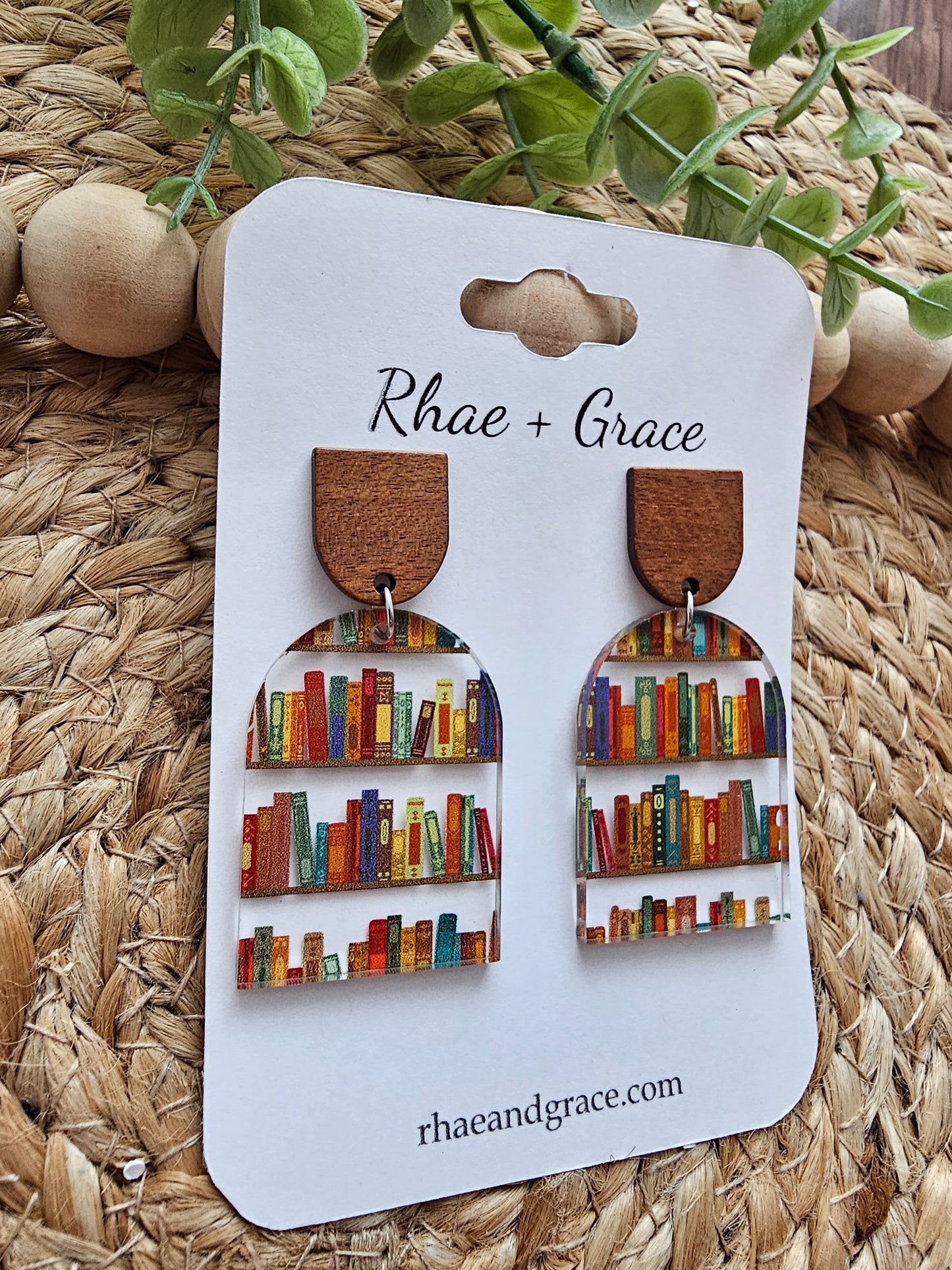 Book Lover Closed Arch Earrings