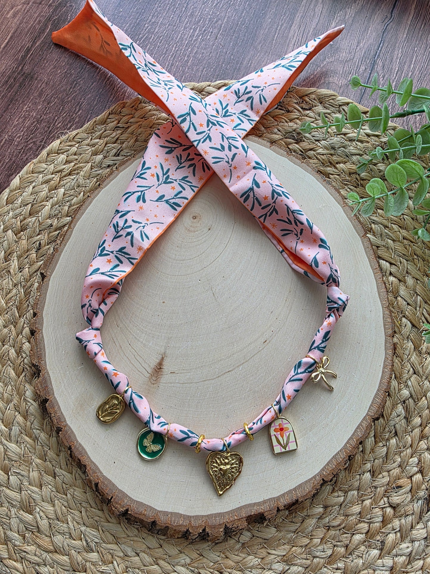 Meadow Daydreams Scarf Charm Necklace