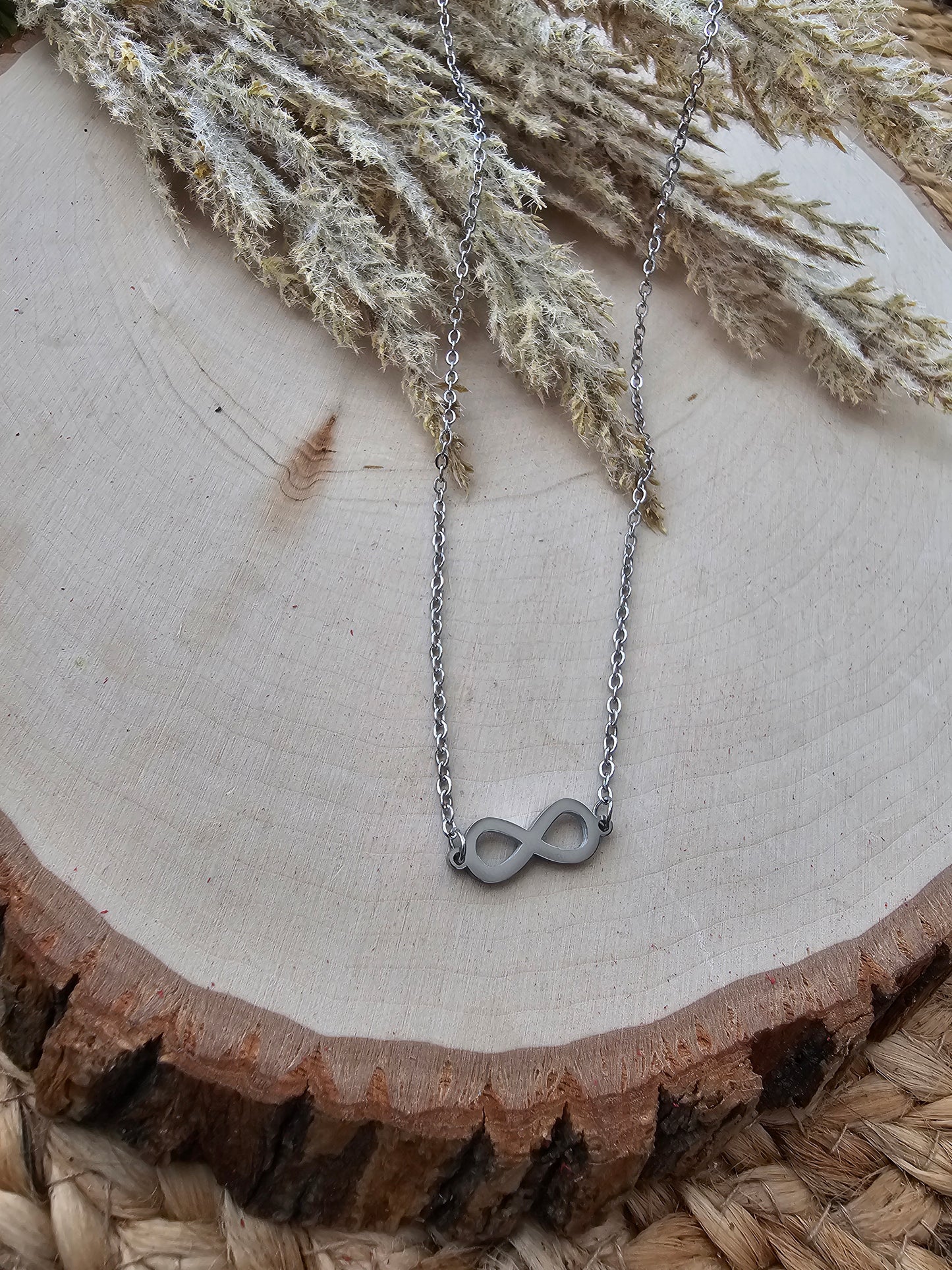 Infinity Necklace - Silver Stainless Steel
