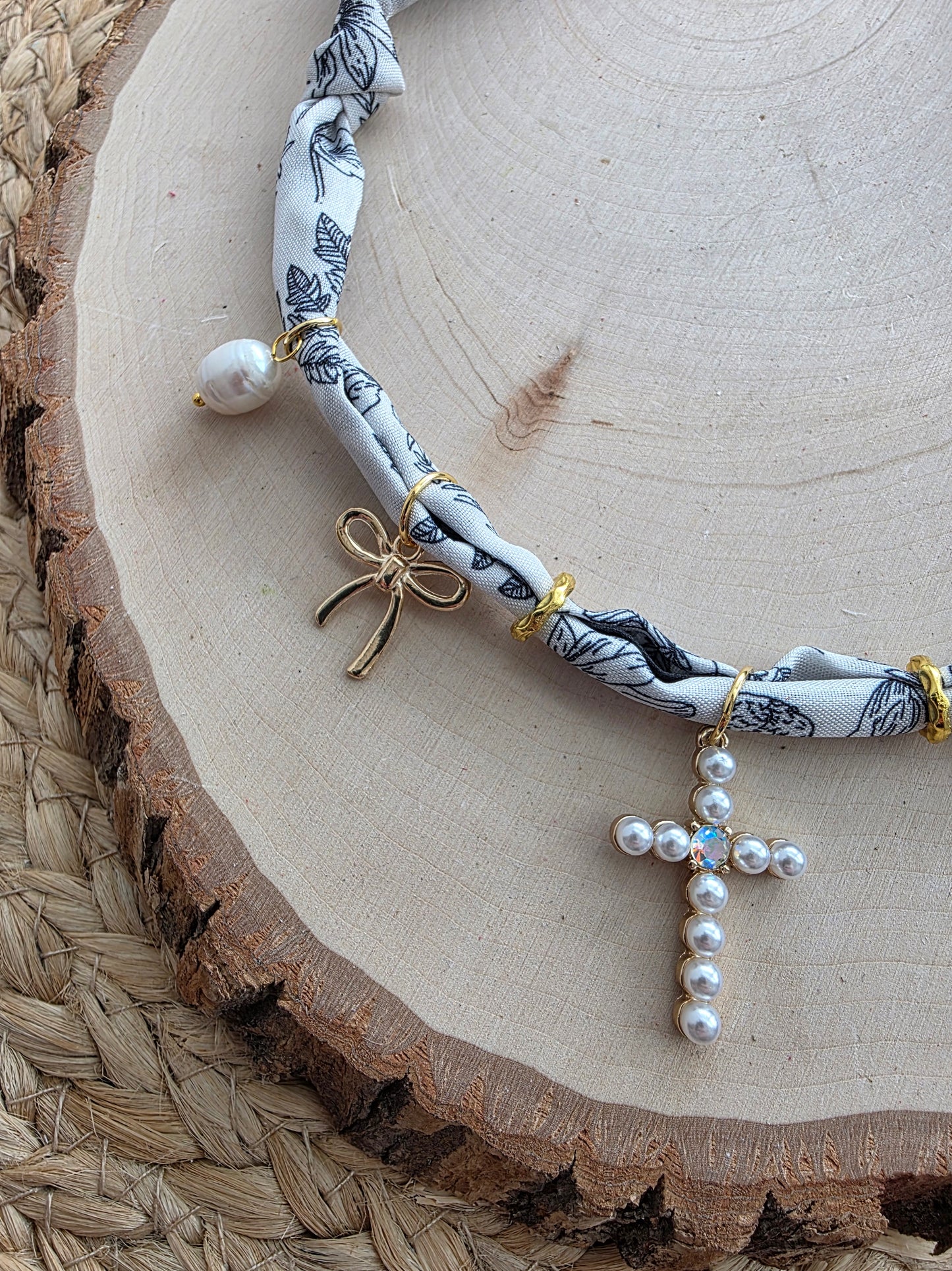 Faith Like A Mustard Seed Scarf Charm Necklace