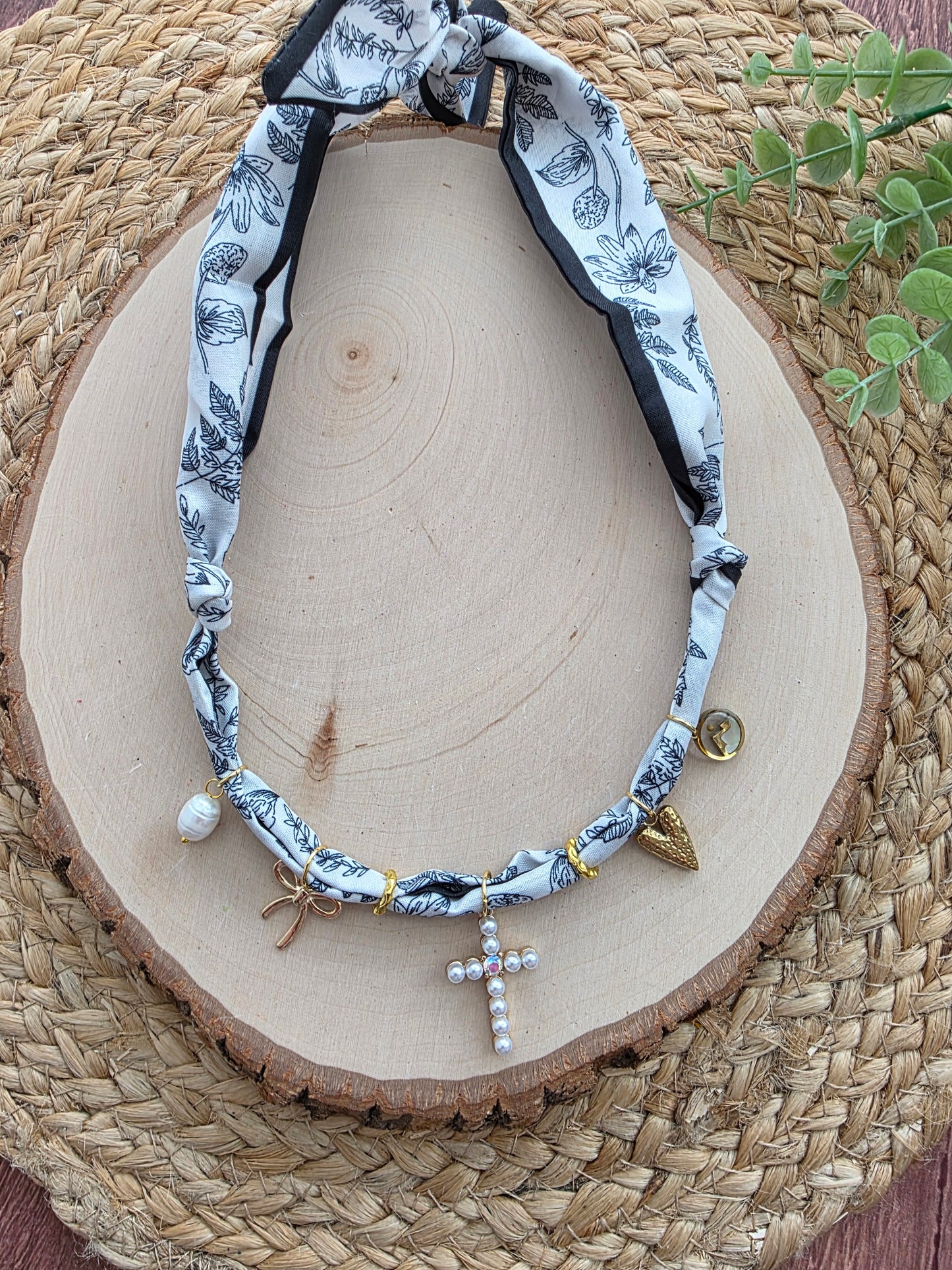 Faith Like A Mustard Seed Scarf Charm Necklace