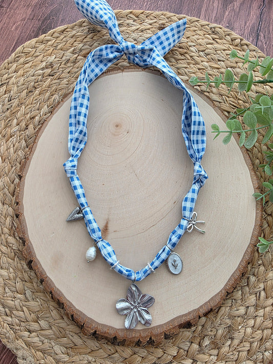 Prairie Blossoms Scarf Charm Necklace