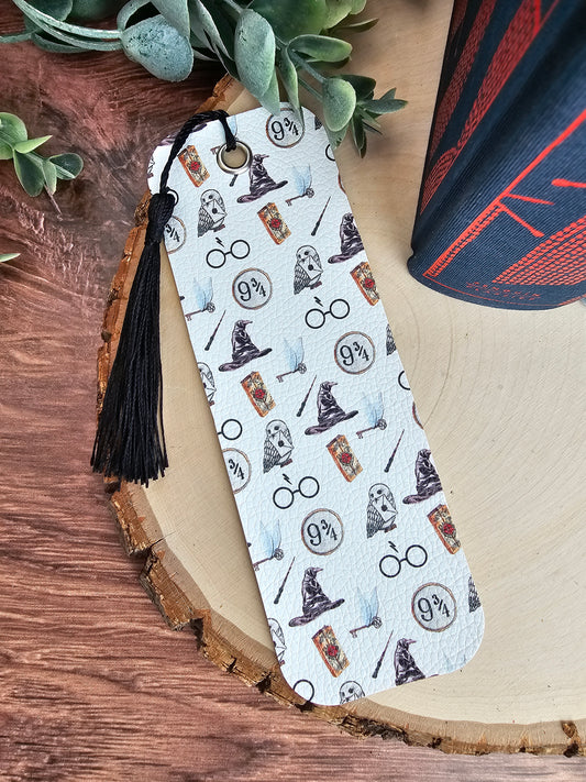 Wizard Faux Leather Bookmark