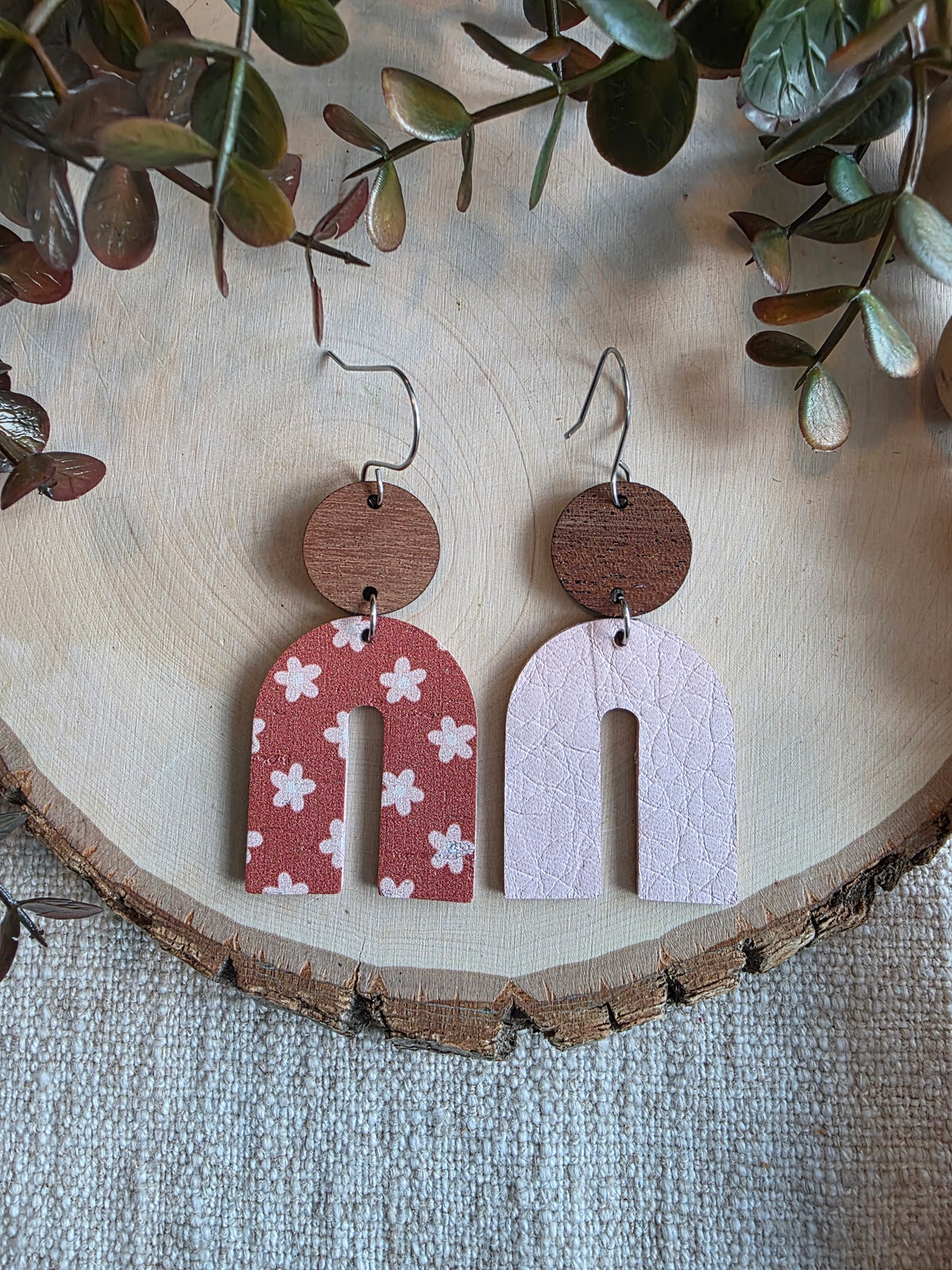 Boho Floral Arch Earrings