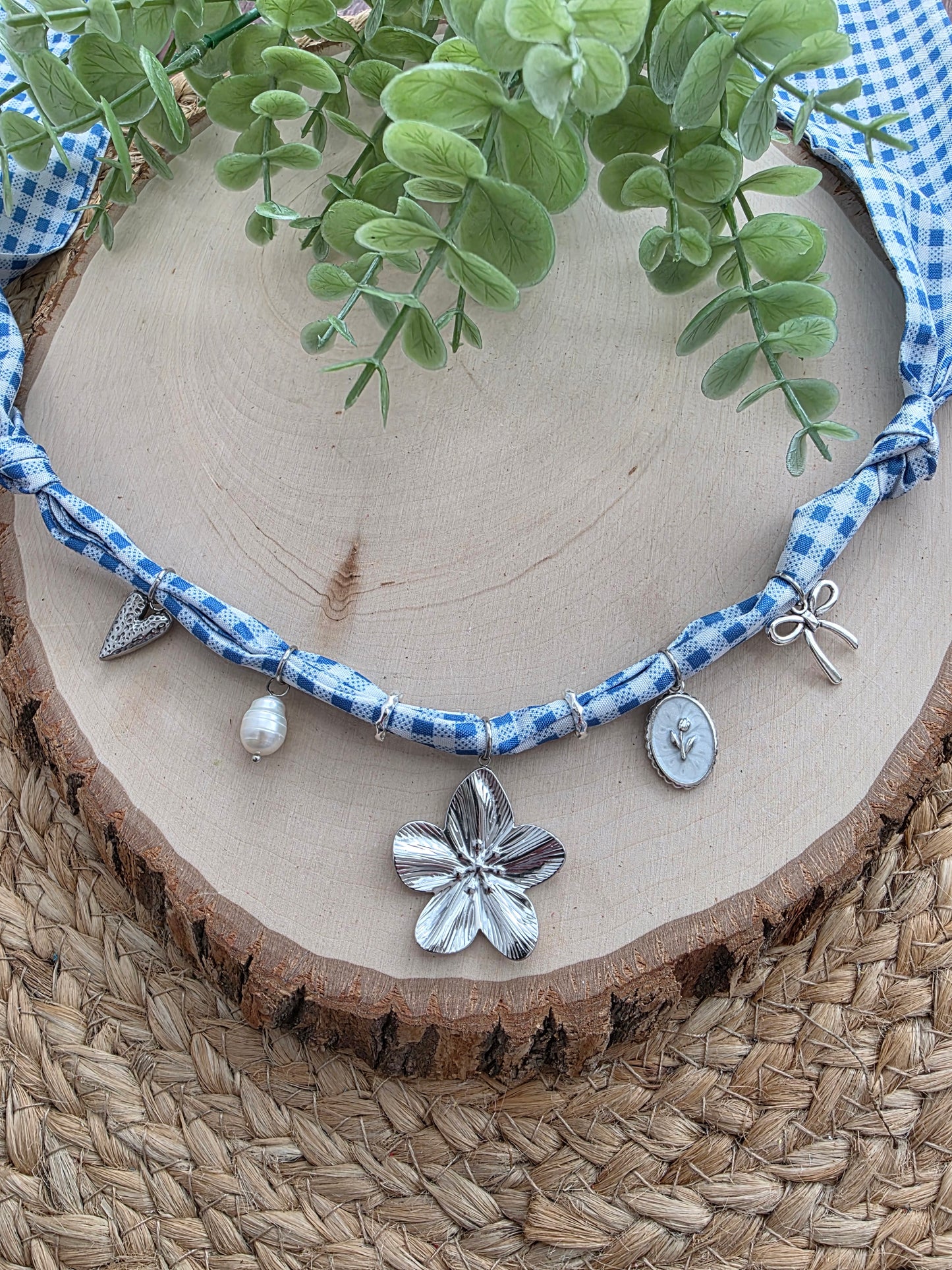 Prairie Blossoms Scarf Charm Necklace