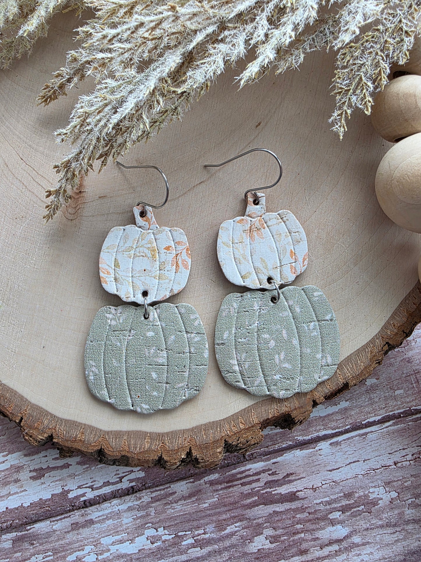Cinderella Stacked Pumpkin Earrings