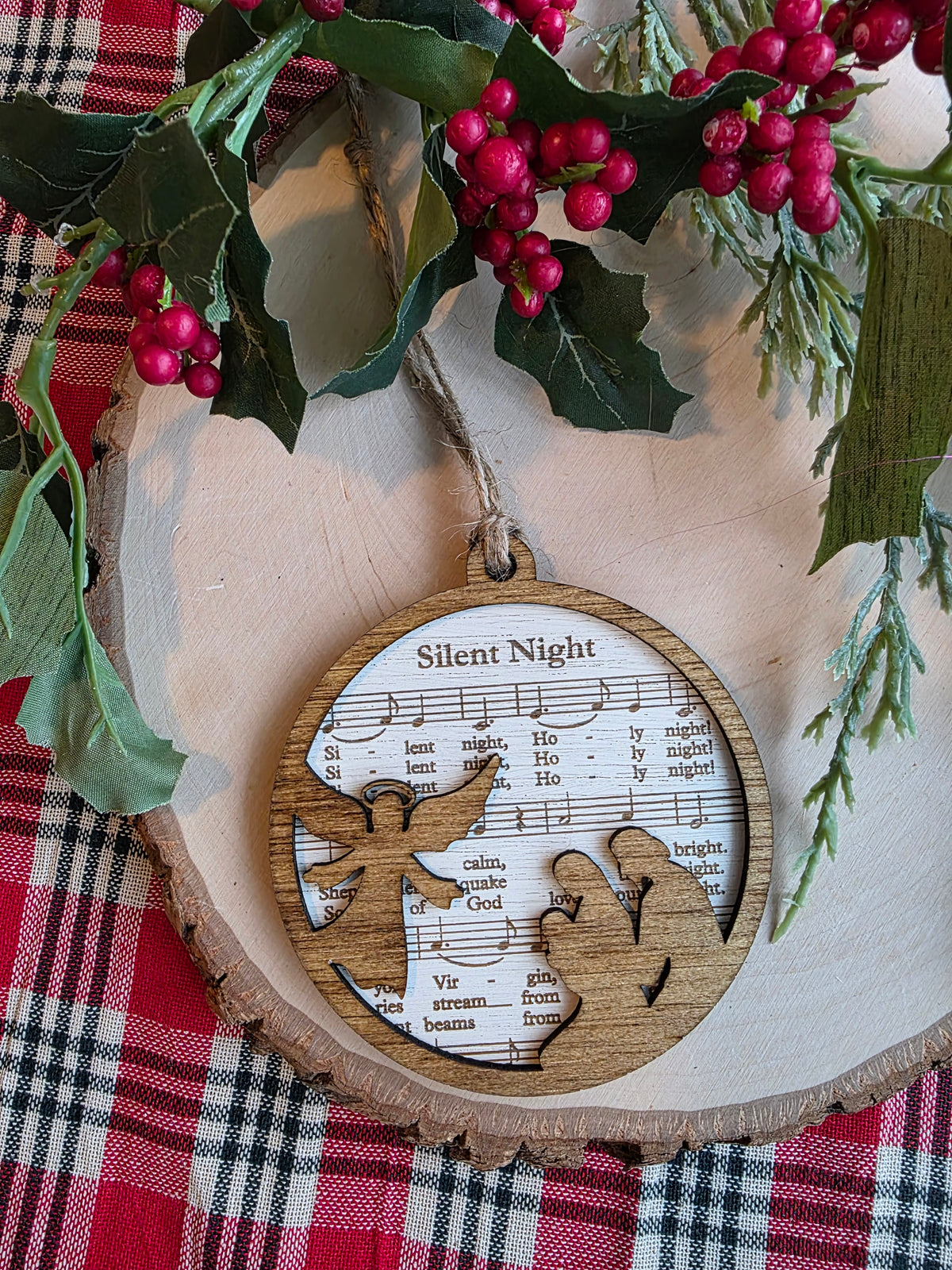 Christmas Hymn Ornament - Silent Night