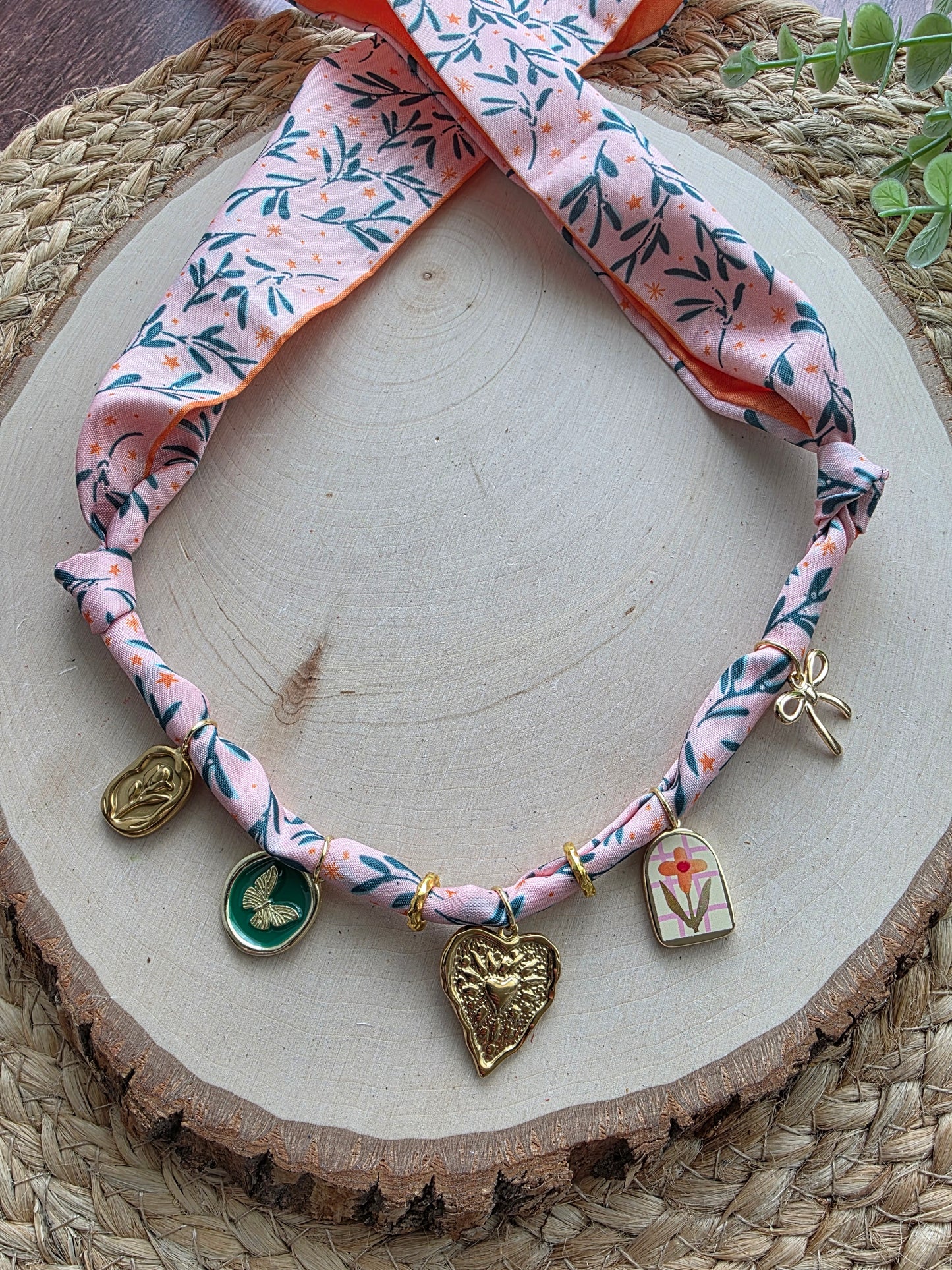 Meadow Daydreams Scarf Charm Necklace