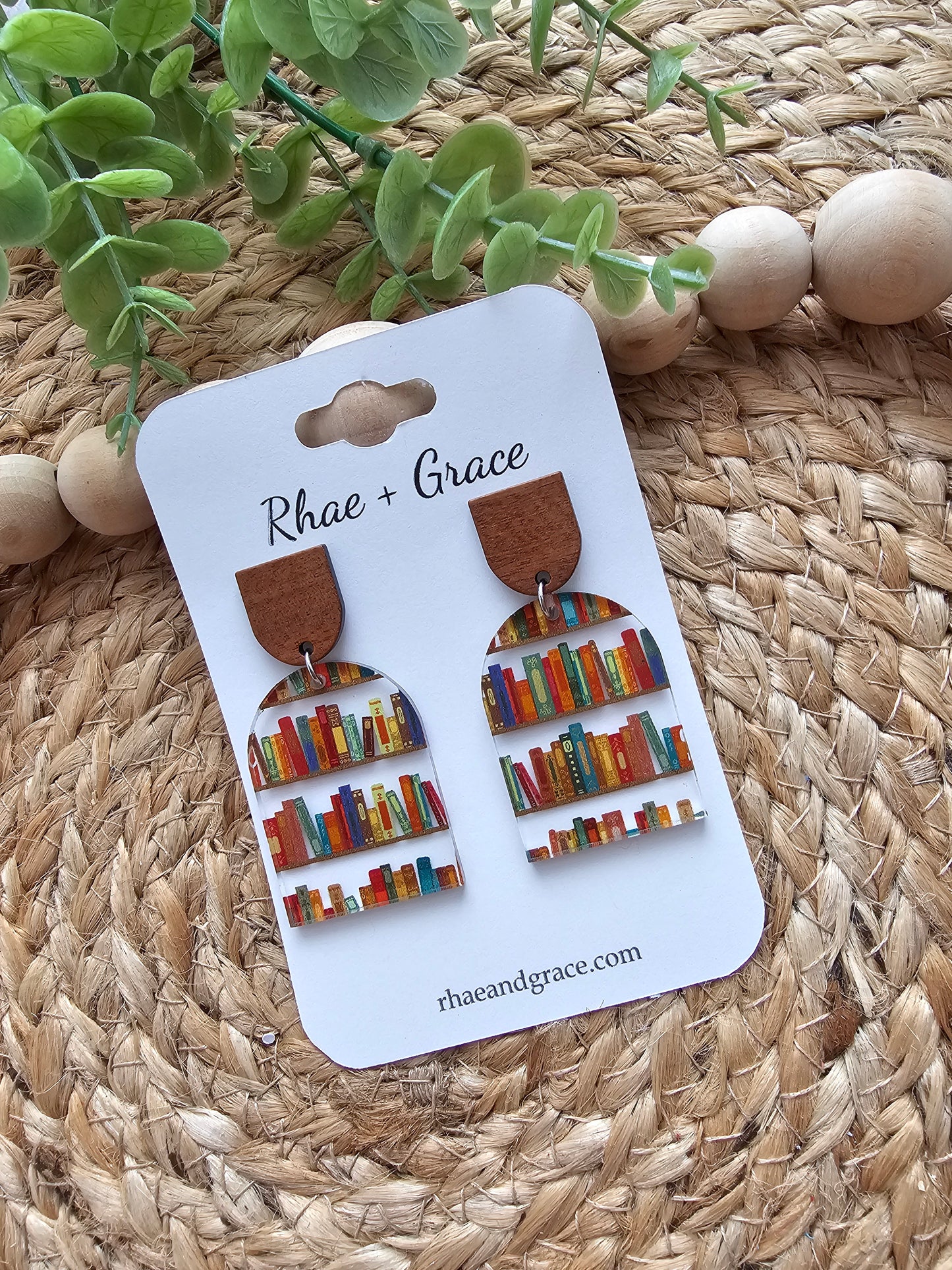 Book Lover Closed Arch Earrings