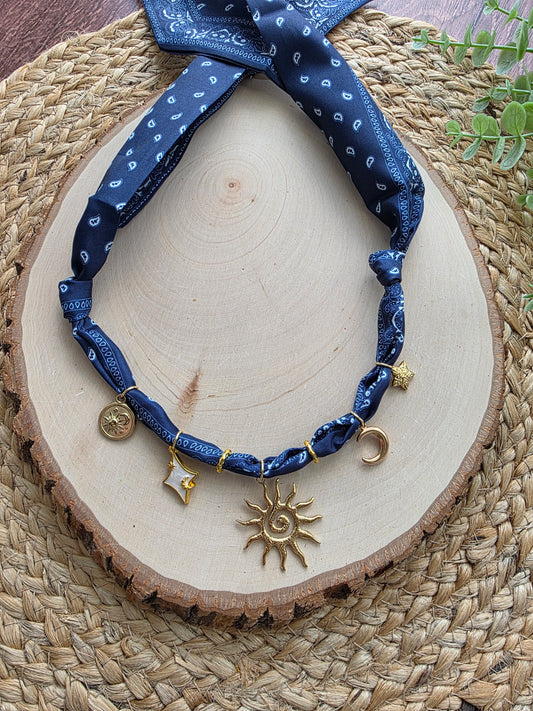 Starfall Dreams Scarf Charm Necklace