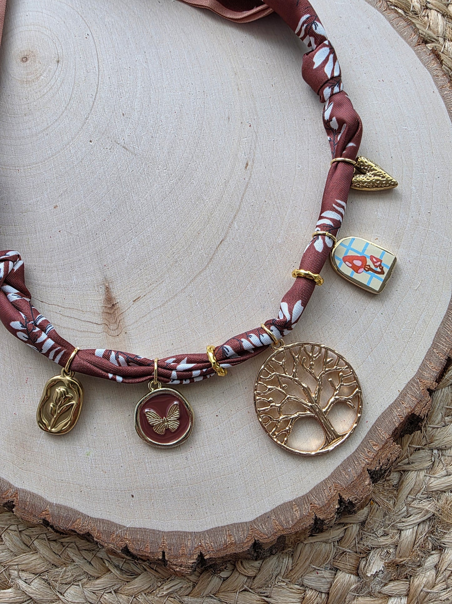 Deep Roots Scarf Charm Necklace