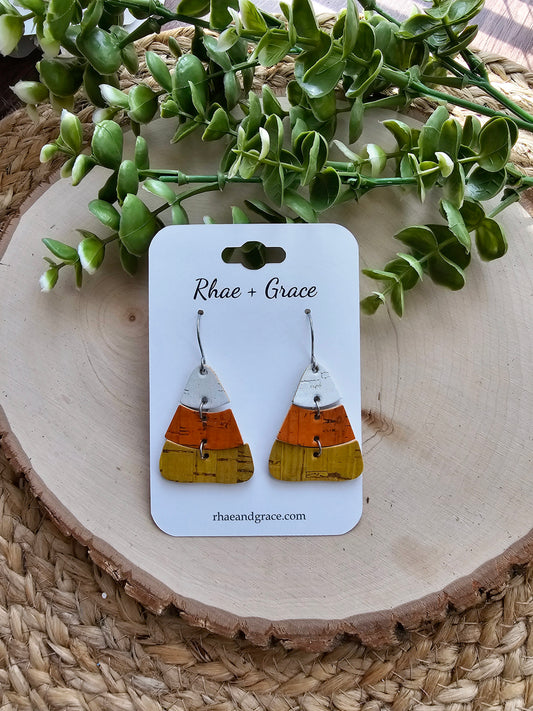 Candy Corn Earrings