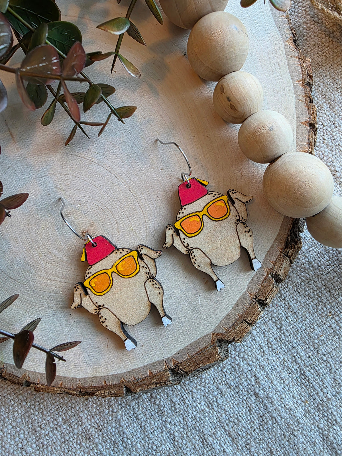 Friendsgiving Turkey Earrings