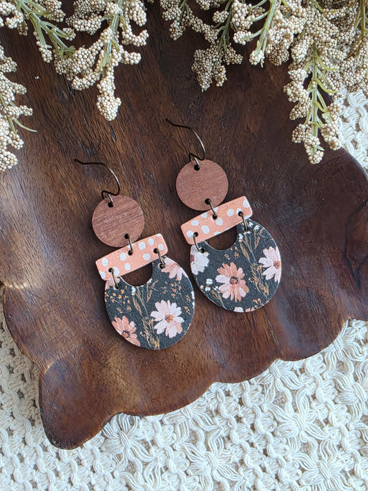 Pattern Mixed Wildflower Earrings