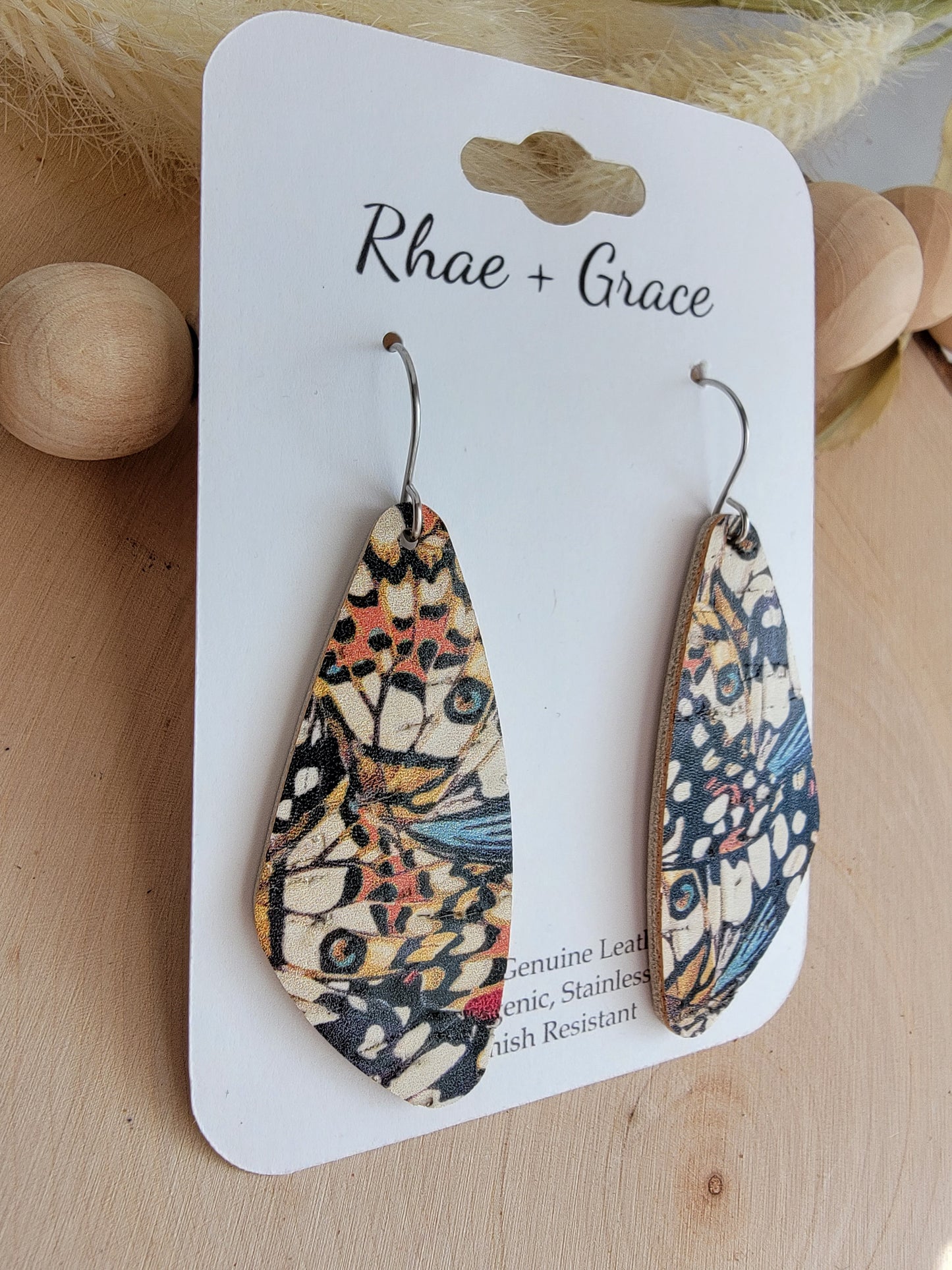 Butterfly Wing Wedge Earrings