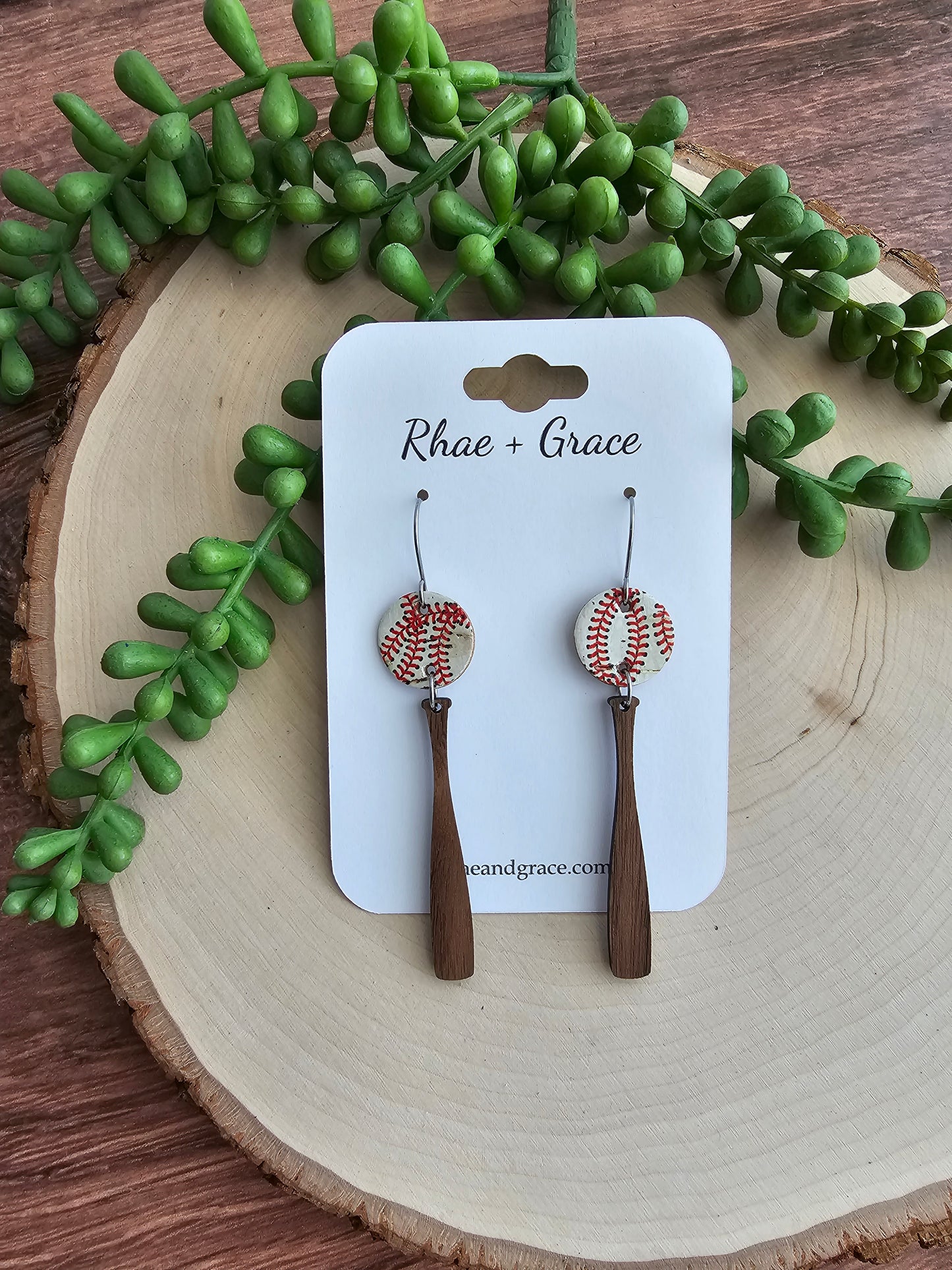 Baseball Bat Earrings