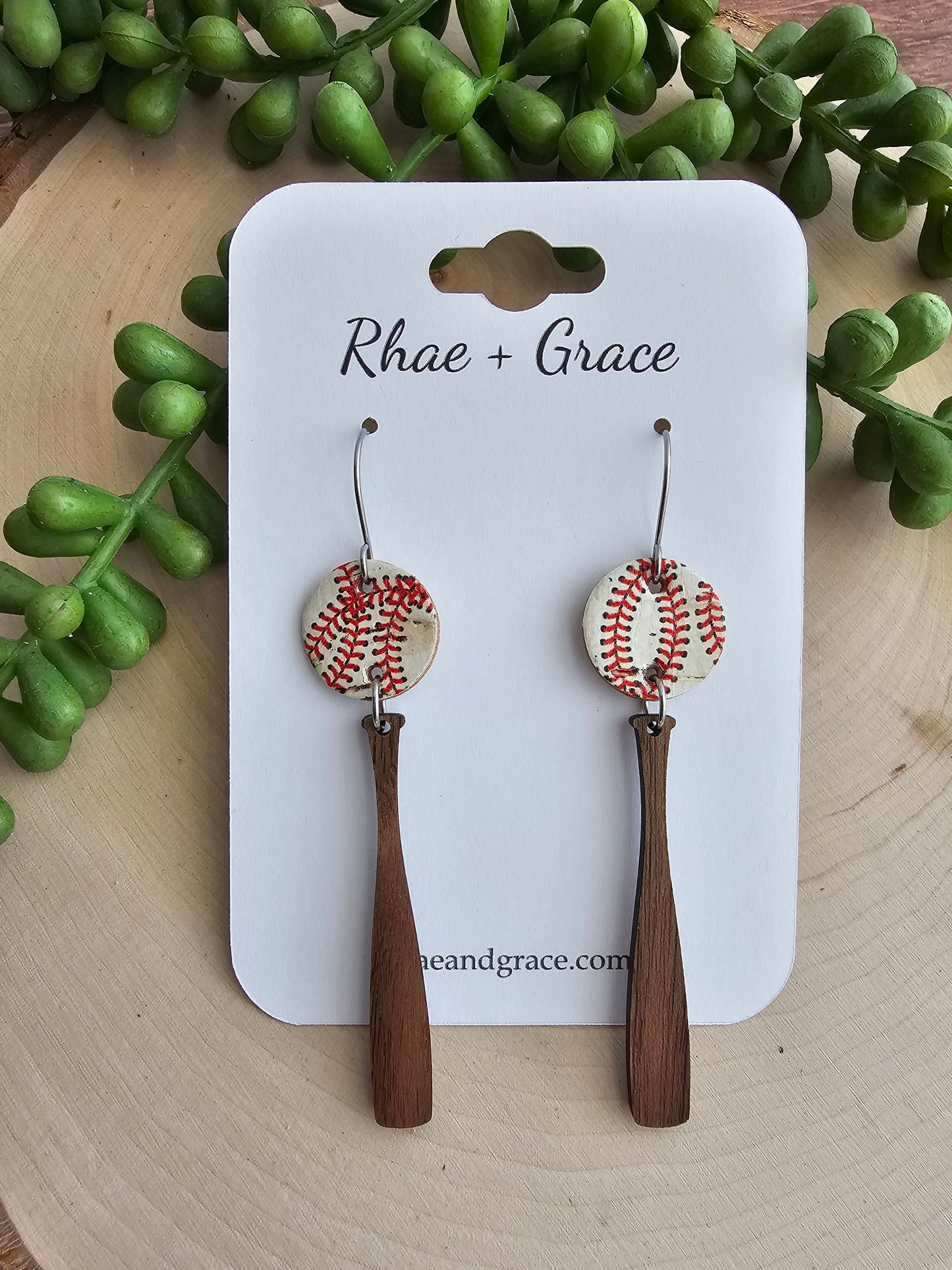 Baseball Bat Earrings