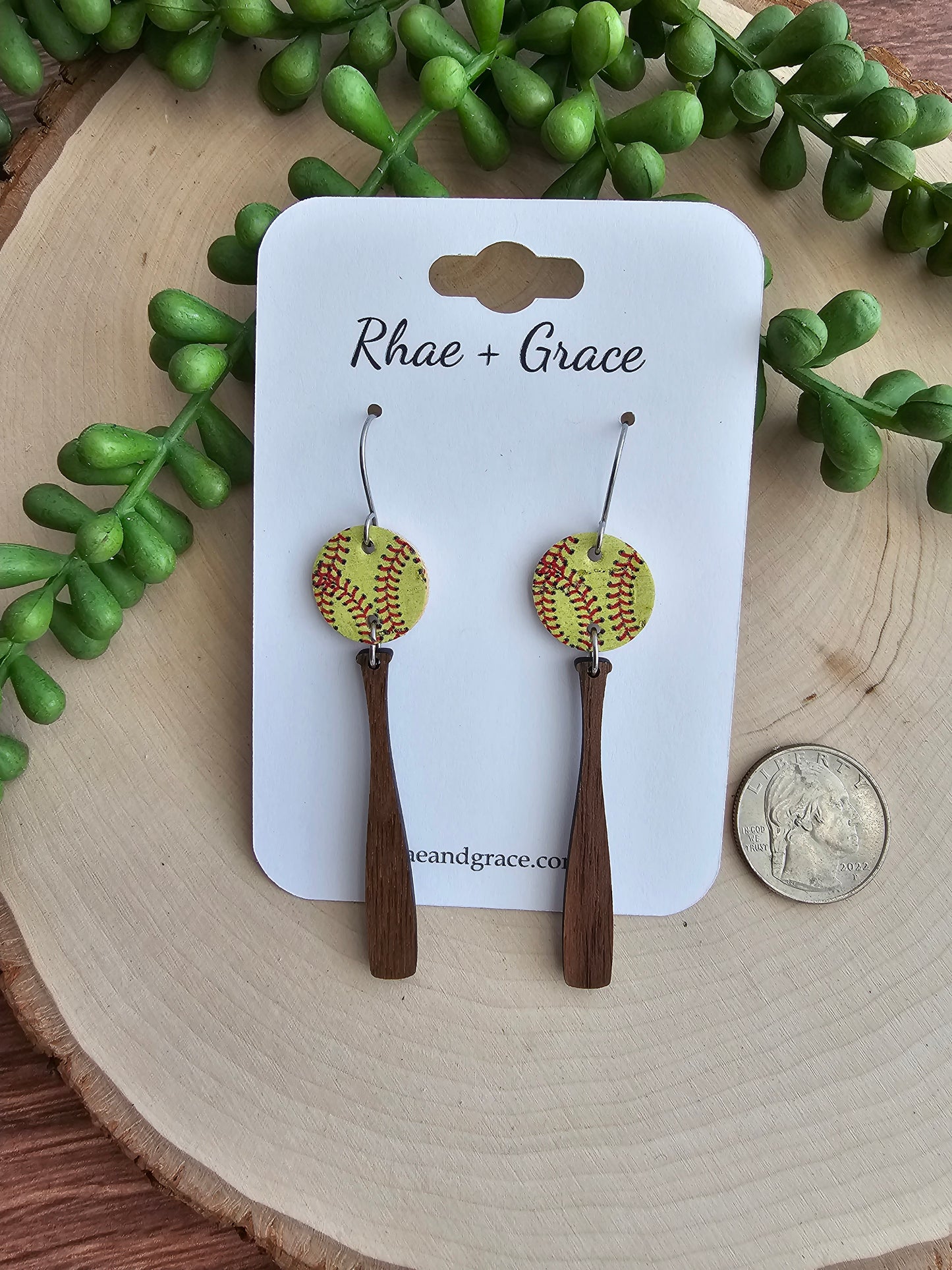 Softball Bat Earrings