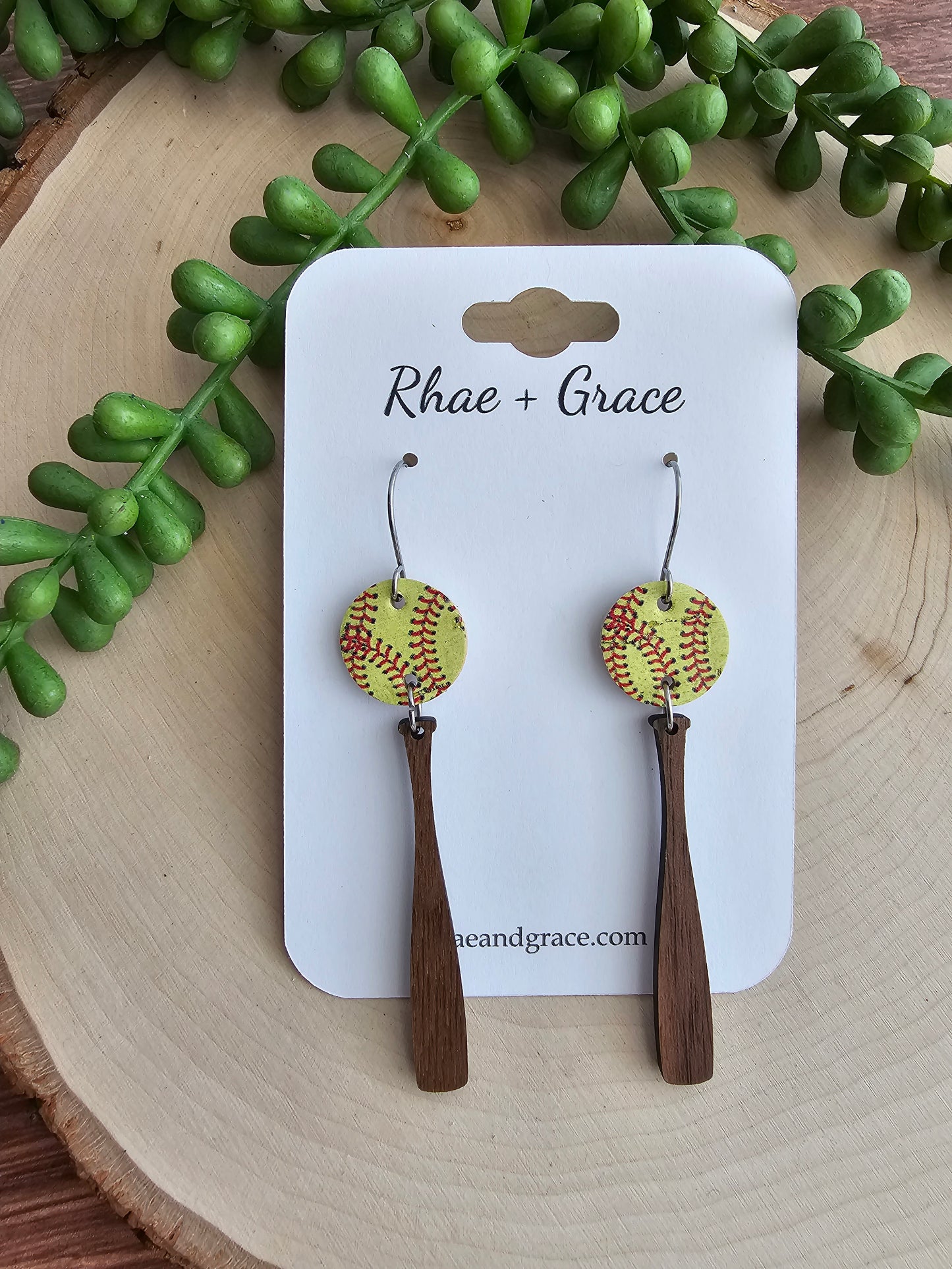 Softball Bat Earrings