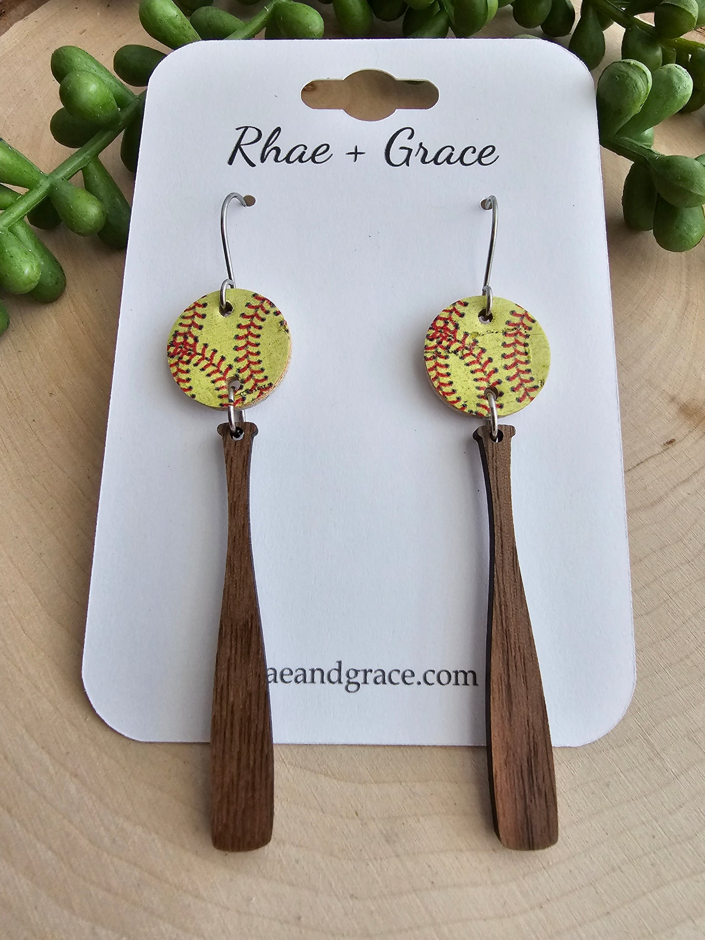 Softball Bat Earrings