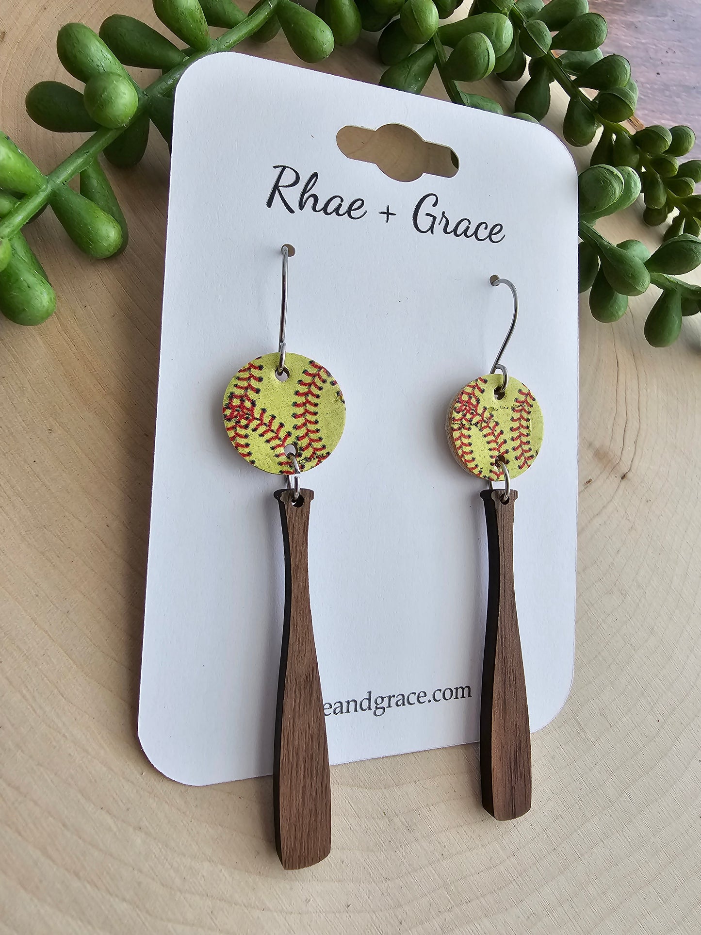 Softball Bat Earrings